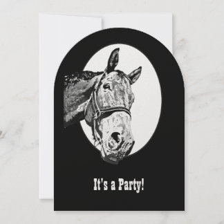 Invitation Funny Horse Western Thème Anniversaire Personnalis