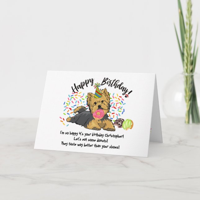 Invitation Funny mignon Terrier animal de compagnie Chien car (Devant)