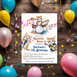 Invitation Funny Musical Cats Karaoke Anniversaire de enfant<br><div class="desc">Le design "Funny Cats Karaoke Party Anniversaire de enfant" est un thème fantasque qui combine parfaitement la joie de la musique avec le charme d'adorables amis félins, ce qui en fait un choix idéal pour la célébration d'anniversaire de n'importe quel enfant. Ce thème enchanteur transforme l'événement en une ambiance de...</div>