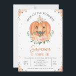 Invitation Funny Orange souriant Citrouille 1er anniversaire<br><div class="desc">Funny Orange Smiling Citrouille 1er Anniversaire Invitation Sweet rustique petit citrouille première invitation d'anniversaire avec un joli citrouille orange souriant et de jolies arrangements floraux colorés de pêche à l'aquarelle. Cette petite invitation d'anniversaire citrouille est une façon douce pour les invités invitations à une fête d'anniversaire d'automne ou d'automne citrouille...</div>