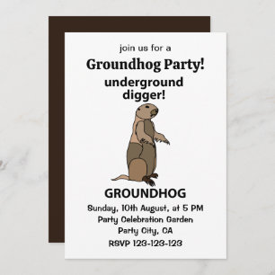 Invitation Funny Pet Groundhog