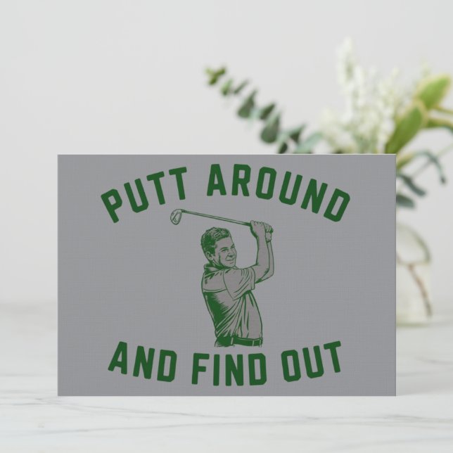 Invitation Funny Putt Around et découvrez Sarcastic Golfing F (Debout devant)