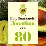 Invitation Funny saint guacamole jeu de 80e anniversaire fête<br><div class="desc">🌶️ Mettez un sourire sur un visage avec cette drôle de jeu de guacamole sacrée invitation à la fête du 80e anniversaire! - Cliquez simplement pour personnaliser ce design 🔥 Mes promesses - Ce design a des éléments dessinés à la main uniques (dessiné mon moi!) - Il a été conçu...</div>