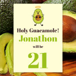 Invitation Funny saint guacamole pun 21e anniversaire fête<br><div class="desc">🌶️ Mettez un sourire sur un visage avec cette drôle de pelle de guacamole à 21e anniversaire invitation! - Cliquez simplement pour personnaliser ce design 🔥 Mes promesses - Ce design a des éléments dessinés à la main uniques (dessiné mon moi!) - Il a été conçu avec vous en tête...</div>