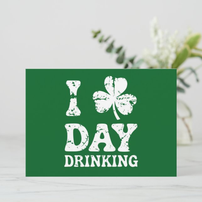 Invitation Funny Saint Patricks Day Party St Pats Drôle Drôle (Debout devant)