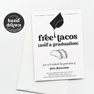 Invitation Funny Taco Graduation Party