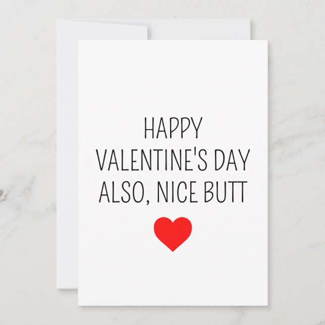 Invitation Funny Valentine's Day Cards pour lui (Devant)