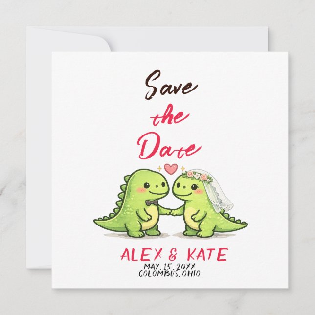 Invitation Funny Wedding Save the Date  (Devant)