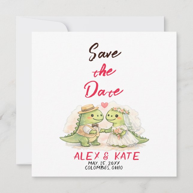 Invitation Funny Wedding Save the Date  (Devant)