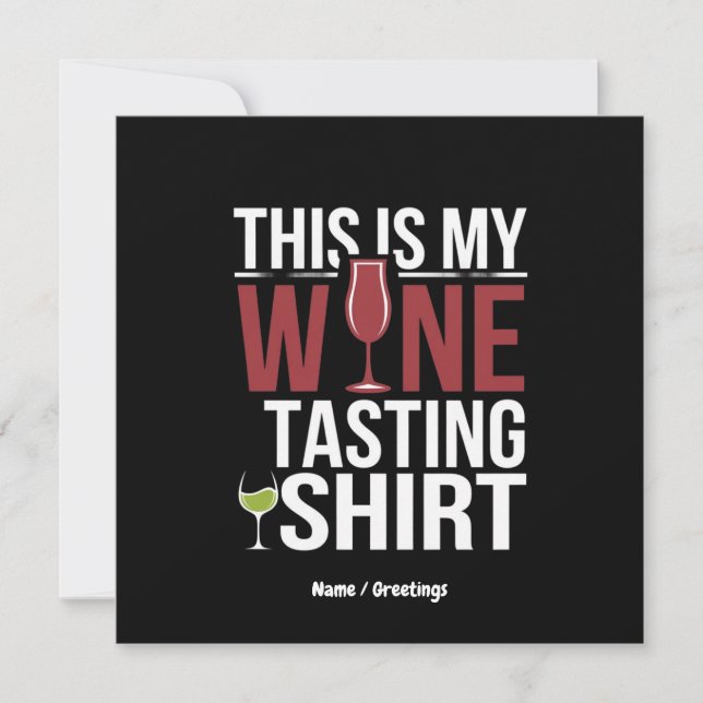 Invitation Funny Women's "C'est mon t-shirt de dégustation de (Devant)