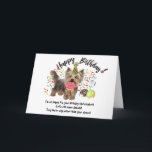 Invitation Funny Yorkshire Terrier Pet Dog Birthday Card<br><div class="desc">Funny Yorkshire Terrier Chien de compagnie et beignets Carte d'anniversaire Heure de manger les beignets! Cette drôle de carte d'anniversaire met en vedette votre Yorkie Dog favori, tous décorés dans son casquette de fête, grignotant sur votre tas de beignets d'anniversaire. Saupoudrer partout, et votre petit a déjà un beigne dans...</div>