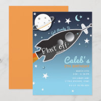 Fusée spatiale qui décolle pour une fête d'anniver