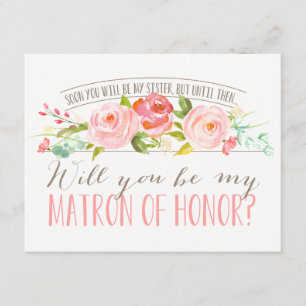 Invitation Futur Soeur  Bridesmaid Matron of Honor