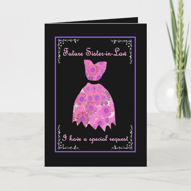 Invitation Future belle-soeur de l'Invitation BRIDESMAID Pink (Devant)