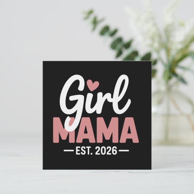 Invitation Future Maman 2026 Révélation de Grossesse Nouvelle (Debout devant)