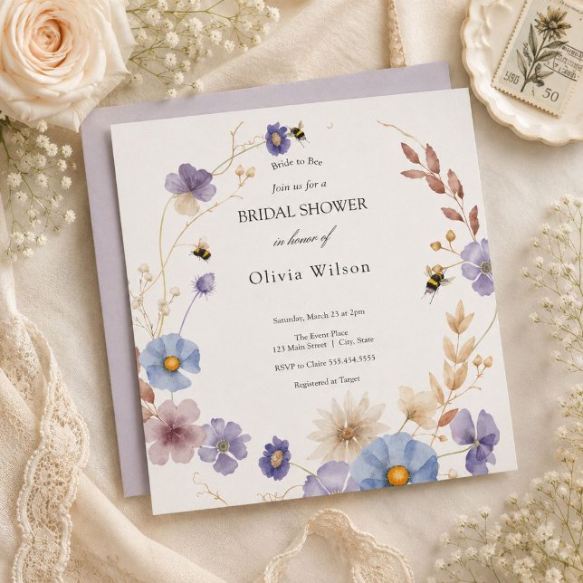 Invitation future mariée verdure élégante fête de mariage (Créateur téléchargé)