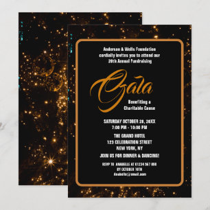 Invitation Gala de bienfaisance de luxe Ball Événement de col
