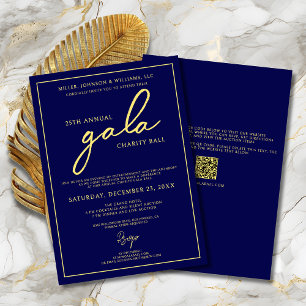 Invitation Gala événement Charity collecte de fonds Elegant B