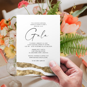 Invitation Gala Gold Layers