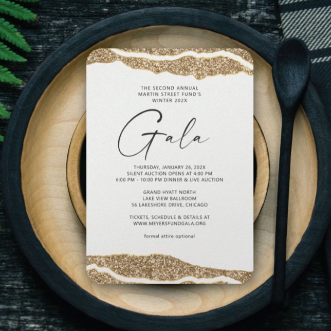 Invitation Gala Gold Layers (Créateur téléchargé)