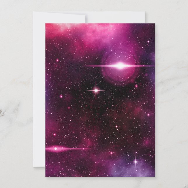 Invitation Galaxie (Devant)