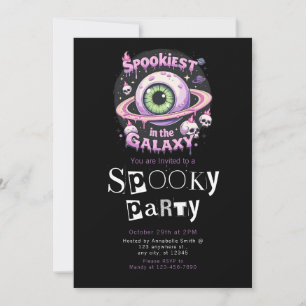 Invitation Galaxie la plus Spookiest Moderne Minimaliste Hall