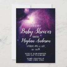 Galaxy Stars Baby shower spatial céleste