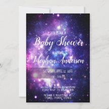 Galaxy Stars Baby shower spatial céleste