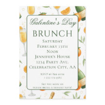 Galentines Day Brunch Mimosas Elegant