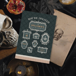 Invitation Galerie Cadre mur Halloween Party