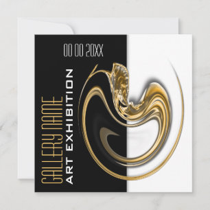 Invitation Galerie d'exposition de bijoux en art PERSONNALISE