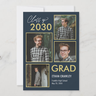 Invitation Galerie stylisée Editable Color Graduation Invitat