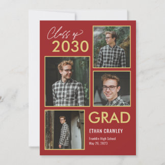 Invitation Galerie stylisée Editable Color Graduation Invitat