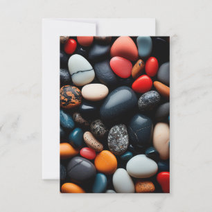 Invitation Galets colorés