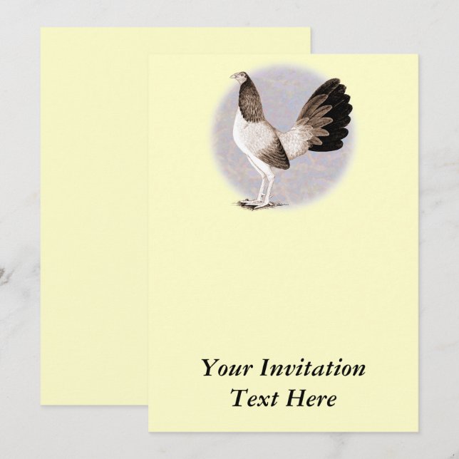 Invitation Gamecock : Hennie (Devant / Derrière)