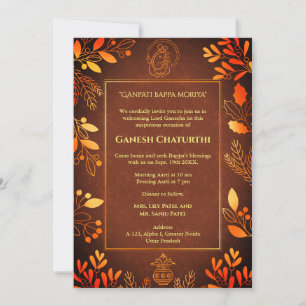 Invitation Ganesh Chaturthi Puja