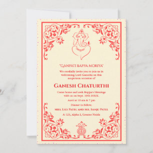 Invitation Ganesh Chaturthi Puja