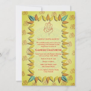 Invitation Ganesh Chaturthi Puja