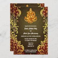 Ganesh or vert indien traditionnel hindi