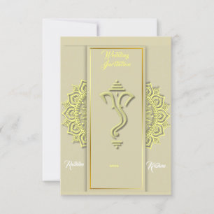 Invitation Ganesha pour mariage hindou indien