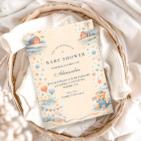 Garçon Américain Baby Shower Rouge Blanc Bleu