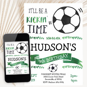 Invitation Garçon Anniversaire Football