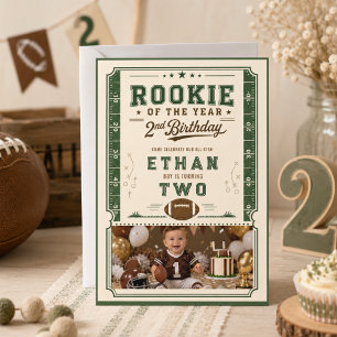 Invitation Garçon de 2 ans pour son deuxième anniversaire - F