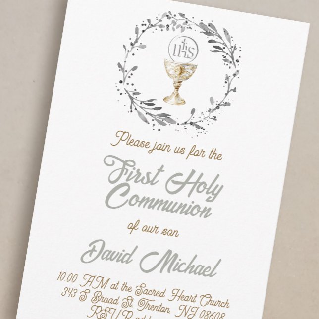 Invitation garçon de première communion (Créateur téléchargé)