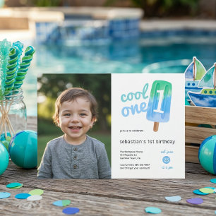 Invitation Garçon glaçon cool 1er anniversaire