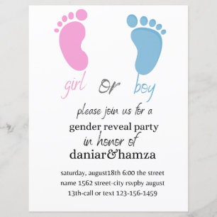 invitation, garçon ou fille, invitation