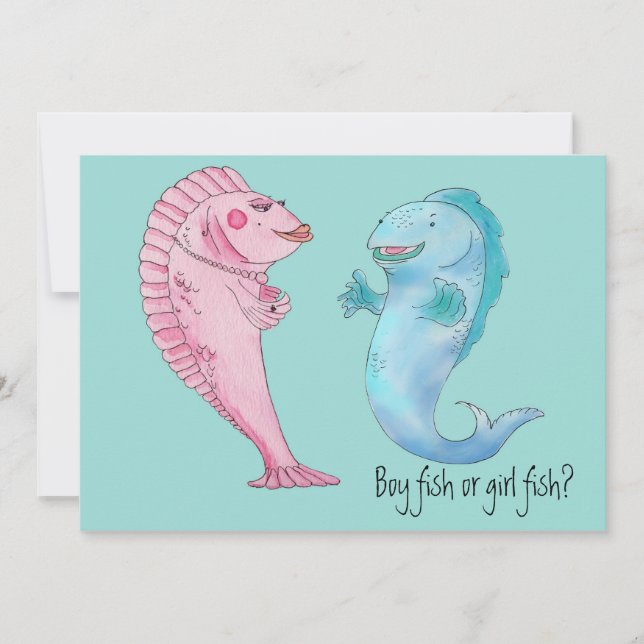 Invitation Garçon ou fille Le sexe révèle l'invitation (Devant)