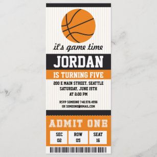 Invitations De Basket Ball Anniversaires Zazzle Fr