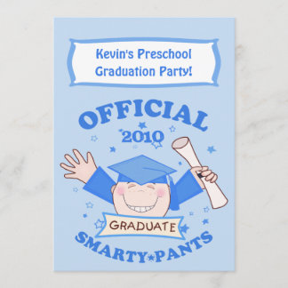 Invitation Garçons de l'école maternelle / Fête des diplômes 