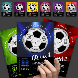 Invitation Garçons et Hommes Sportifs Violet Anniversaire